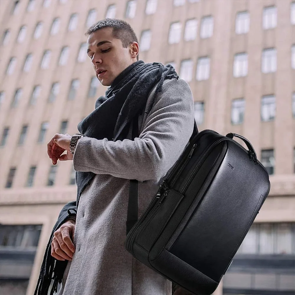 Business Smart 15.6 Inch Laptop Backpack Convertible Expandable Anti-Theft